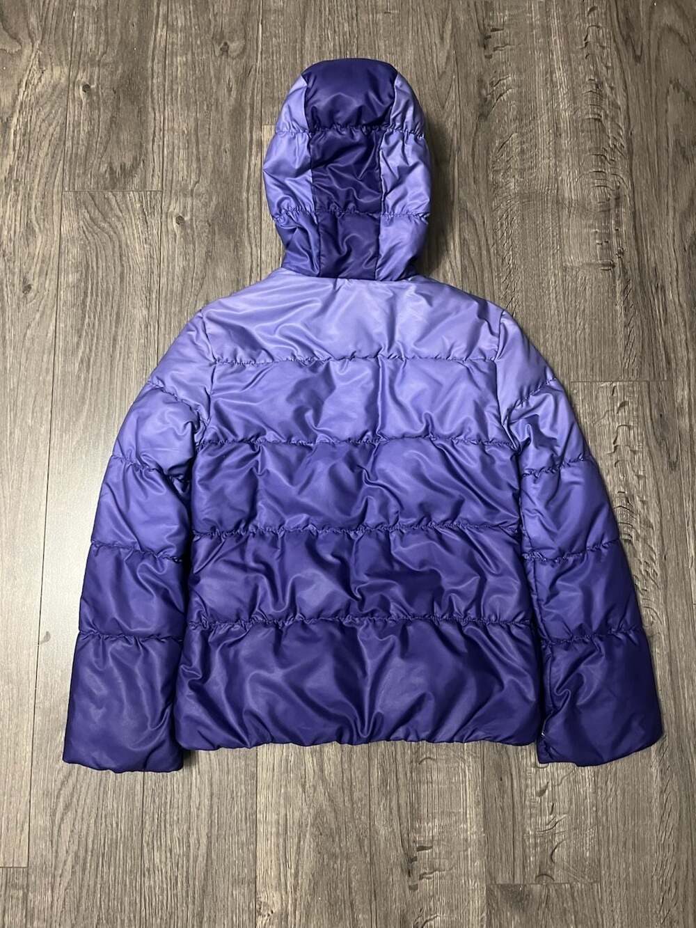 Moncler Vintage Hooded Purple Gradient Puffer Jacket image 6